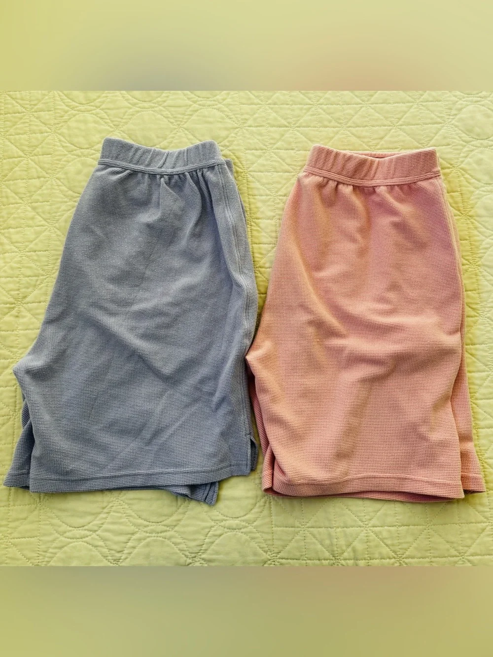 Jambys Waffle Knit Lounge Shorts Bundle Pink Purple